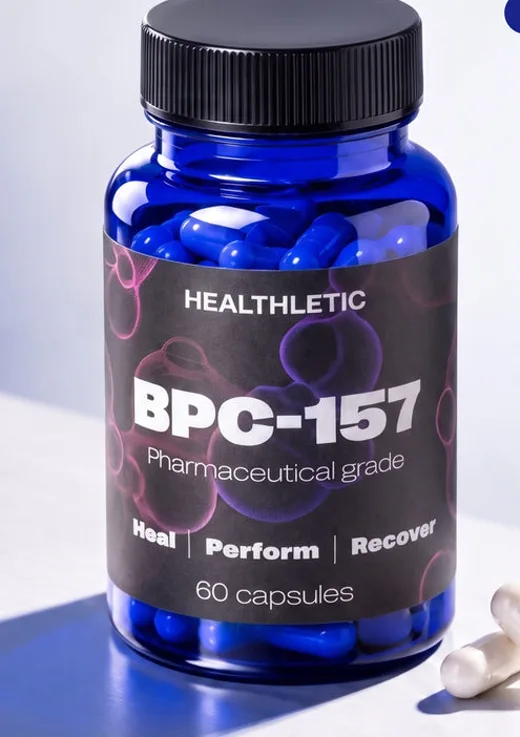 Healthletic BPC-157 bottle, 60 capsules